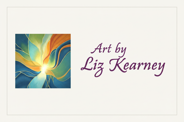 Art by Liz Kearney Logo - Deep Purple